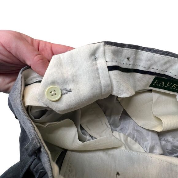 Ralph Lauren wool& cashmere dress slacks cuffed P 36 W x 32 green tag - Picture 10 of 13